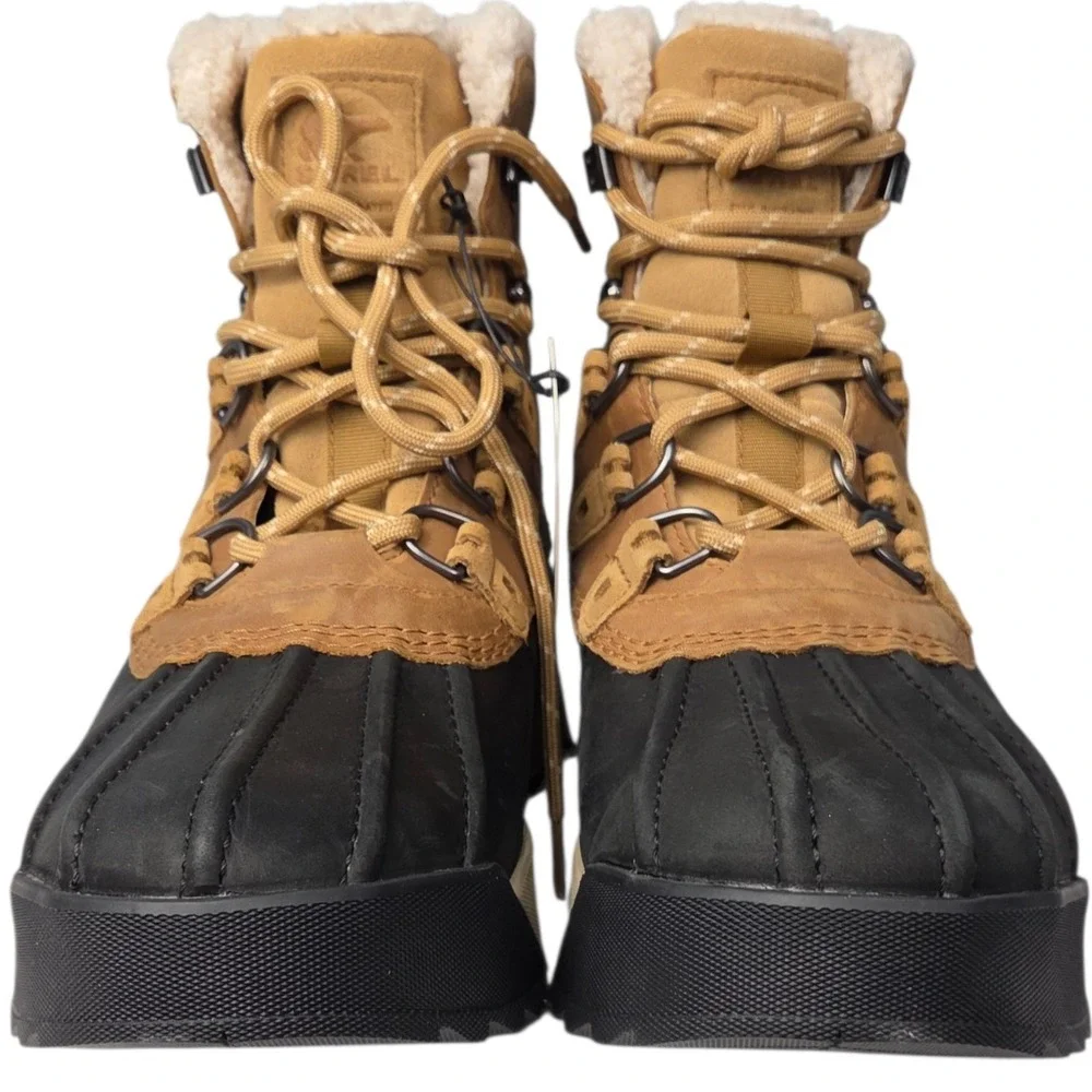 Sorel‎ Scout 87 Lux Work Boots Mens 10 Tan Black Waterproof Insulated Winter New